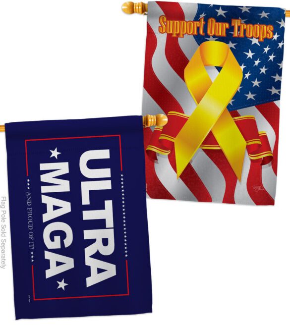 Blue Ultra Maga - Patriotic Americana Horizontal Impressions Decorative Flags HG170274 Made In USA - Image 14