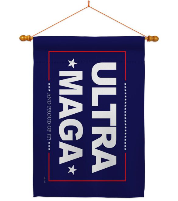 Blue Ultra Maga - Patriotic Americana Horizontal Impressions Decorative Flags HG170274 Made In USA - Image 21