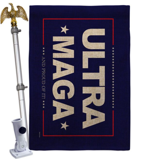 Blue Ultra Maga - Patriotic Americana Horizontal Impressions Decorative Flags HG170274 Made In USA - Image 41