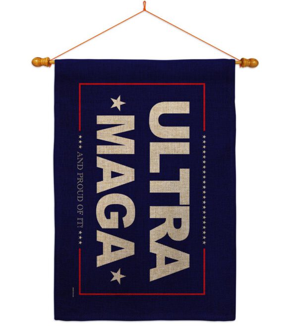 Blue Ultra Maga - Patriotic Americana Horizontal Impressions Decorative Flags HG170274 Made In USA - Image 42