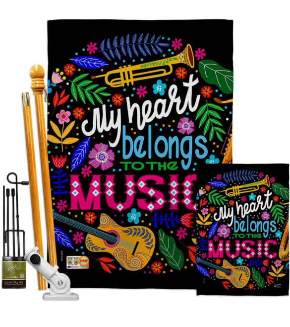 Belongs to Music - School & Education Special Occasion Vertical Impressions Decorative Flags HG137195 Made In USA - Image 6
