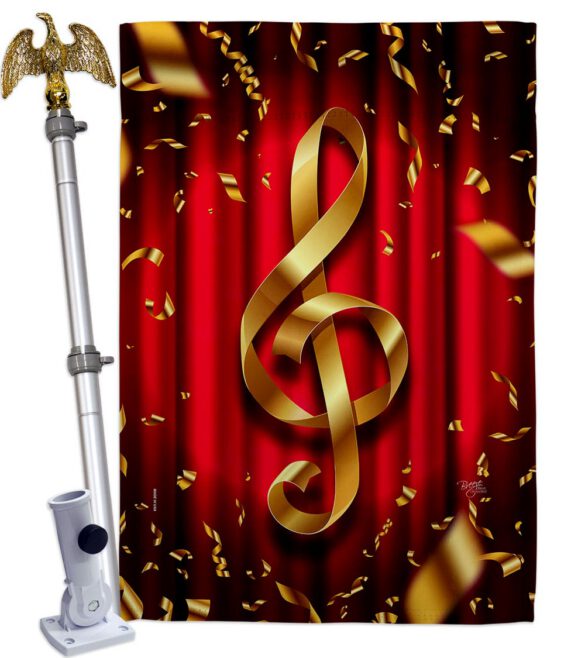 Clef - School & Education Special Occasion Vertical Impressions Decorative Flags HG115244 Made In USA - Image 9