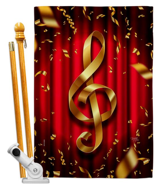 Clef - School & Education Special Occasion Vertical Impressions Decorative Flags HG115244 Made In USA - Image 5