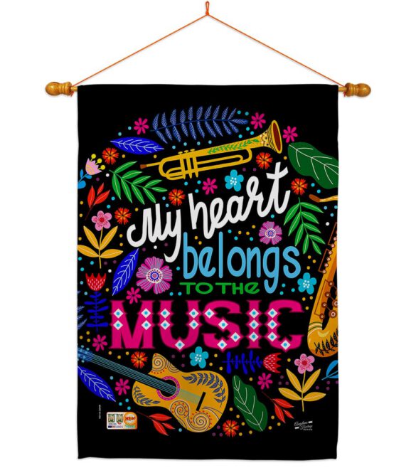 Belongs to Music - School & Education Special Occasion Vertical Impressions Decorative Flags HG137195 Made In USA - Image 10