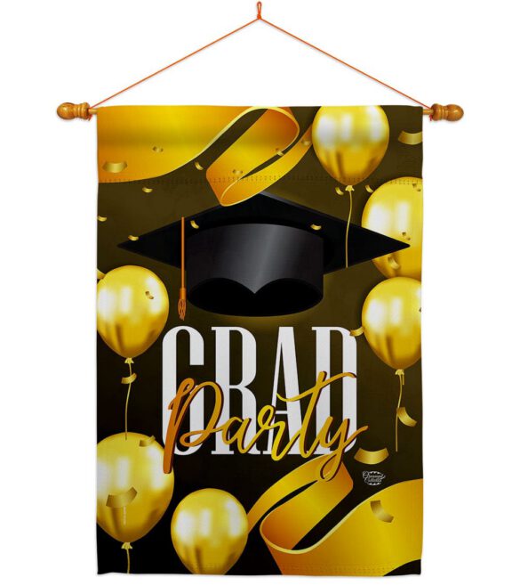 Grad Party - School & Education Special Occasion Vertical Impressions Decorative Flags HG192603 Made In USA - Image 10