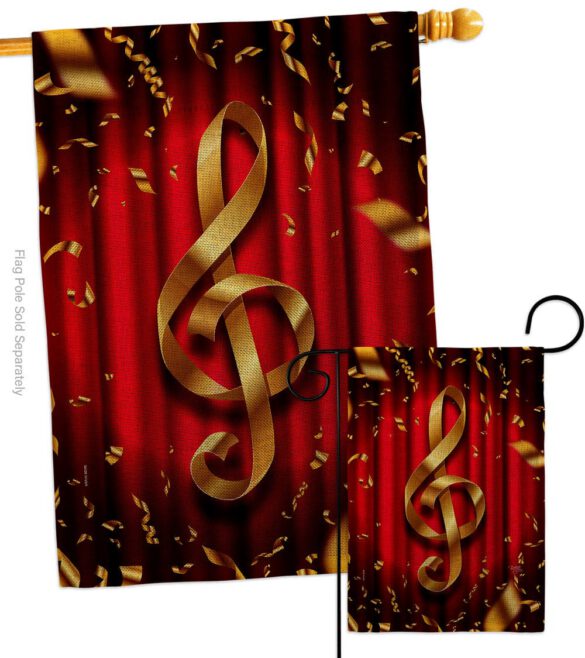 Clef - School & Education Special Occasion Vertical Impressions Decorative Flags HG115244 Made In USA - Image 13