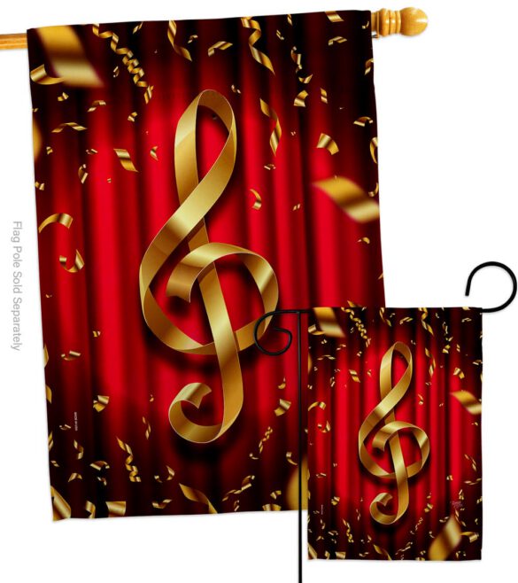 Clef - School & Education Special Occasion Vertical Impressions Decorative Flags HG115244 Made In USA - Image 3