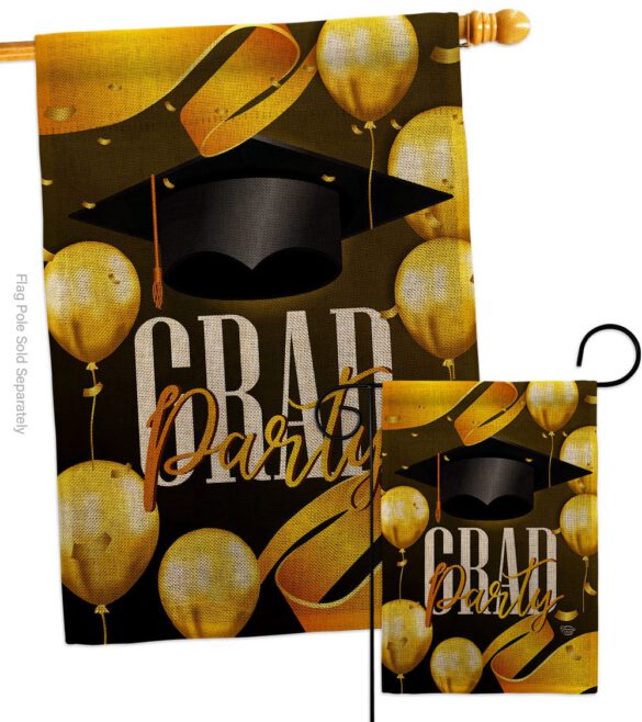 Grad Party - School & Education Special Occasion Vertical Impressions Decorative Flags HG192603 Made In USA - Image 13
