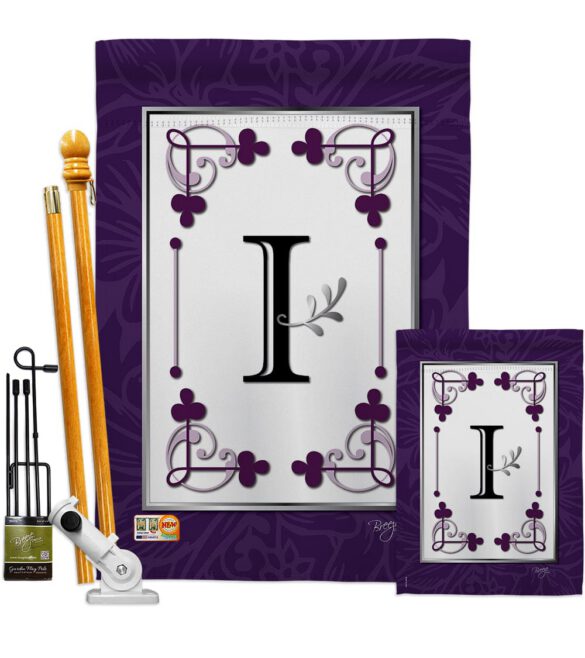 Classic I Initial - Simply Beauty Interests Vertical Impressions Decorative Flags HG130009 Made In USA - Image 6