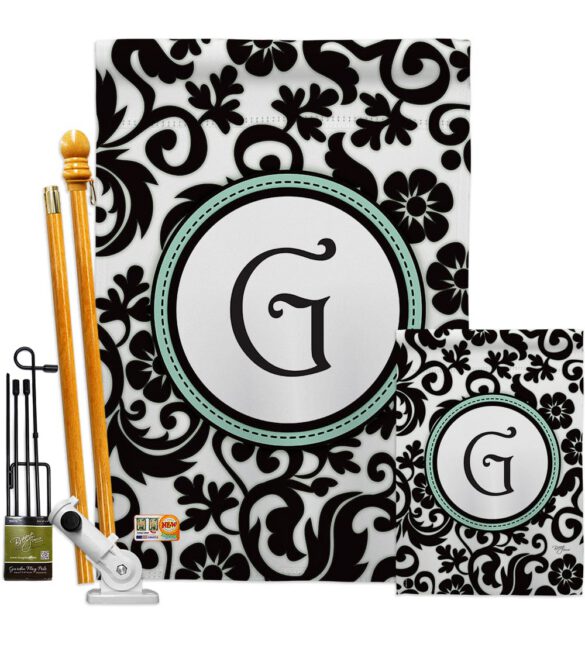 Damask G Initial - Simply Beauty Interests Vertical Impressions Decorative Flags HG130059 Made In USA - Image 6