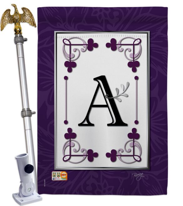 Classic A Initial - Simply Beauty Interests Vertical Impressions Decorative Flags HG130001 Made In USA - Image 13