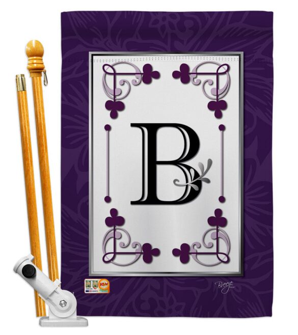 Classic B Initial - Simply Beauty Interests Vertical Impressions Decorative Flags HG130002 Made In USA - Image 5