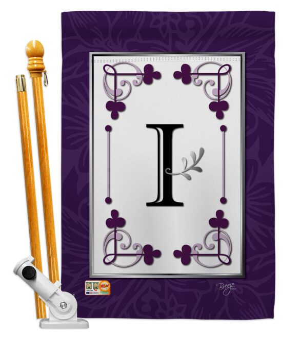 Classic I Initial - Simply Beauty Interests Vertical Impressions Decorative Flags HG130009 Made In USA - Image 5
