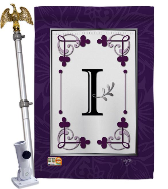 Classic I Initial - Simply Beauty Interests Vertical Impressions Decorative Flags HG130009 Made In USA - Image 13
