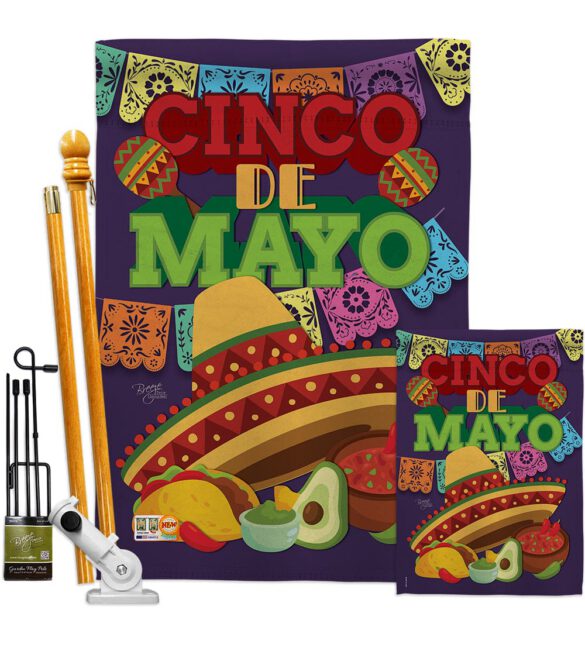 Cinco de Mayo - Southwest Country & Primitive Vertical Impressions Decorative Flags HG115113 Made In USA - Image 6
