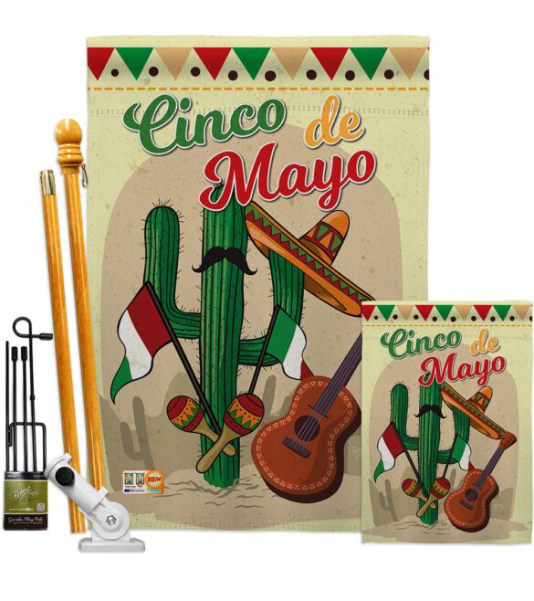 Fiesta Cinco de Mayo - Southwest Country & Primitive Vertical Impressions Decorative Flags HG115128 Made In USA - Image 6