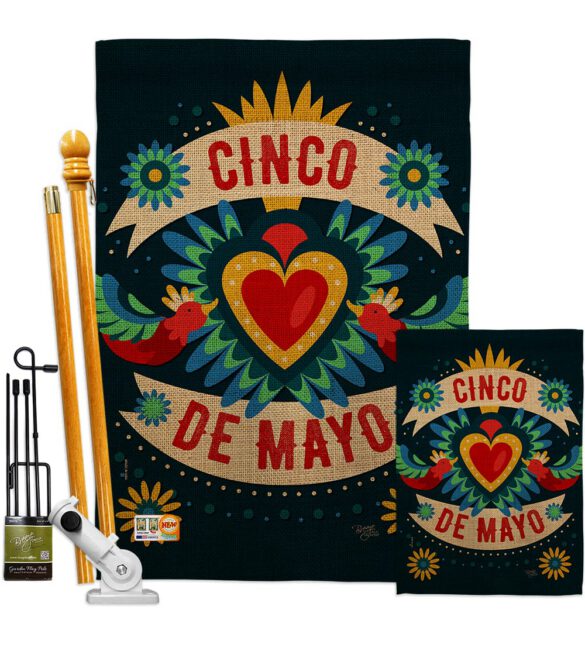 Cambaya Cinco De Mayo - Southwest Country & Primitive Vertical Impressions Decorative Flags HG115158 Made In USA - Image 6