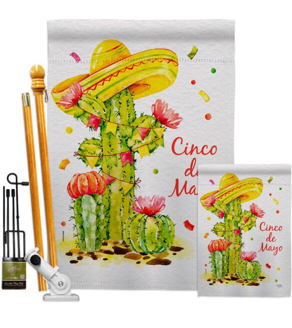 Cactus Cinco de Mayo - Southwest Country & Primitive Vertical Impressions Decorative Flags HG115178 Made In USA - Image 6