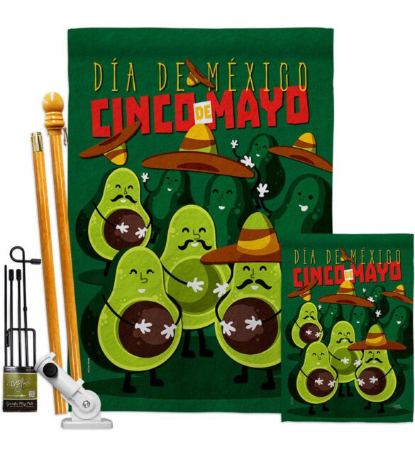 Avocado Fiesta - Southwest Country & Primitive Vertical Impressions Decorative Flags HG115234 Made In USA - Image 7