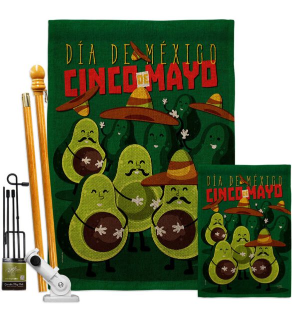 Avocado Fiesta - Southwest Country & Primitive Vertical Impressions Decorative Flags HG115234 Made In USA - Image 17