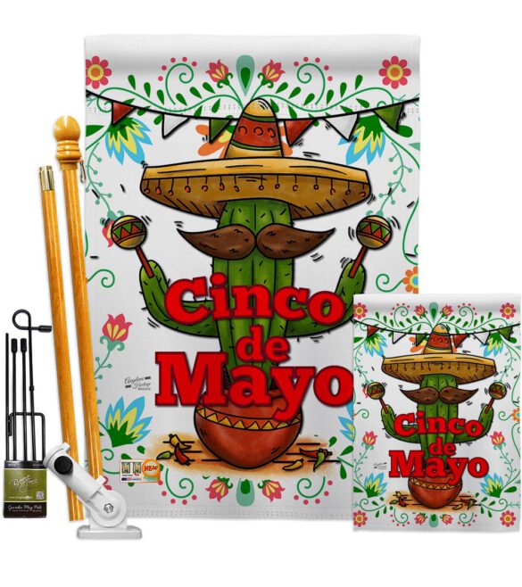 Cinco de Mayo - Southwest Country & Primitive Vertical Impressions Decorative Flags HG137012 Made In USA - Image 6