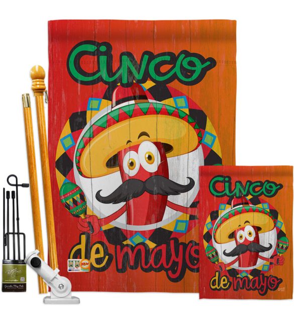 Amigo Chili Cinco de Mayo - Southwest Country & Primitive Vertical Impressions Decorative Flags HG137041 Made In USA - Image 7