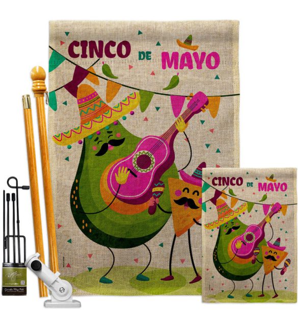Guacamole Fiesta - Southwest Country & Primitive Vertical Impressions Decorative Flags HG137460 Made In USA - Image 16