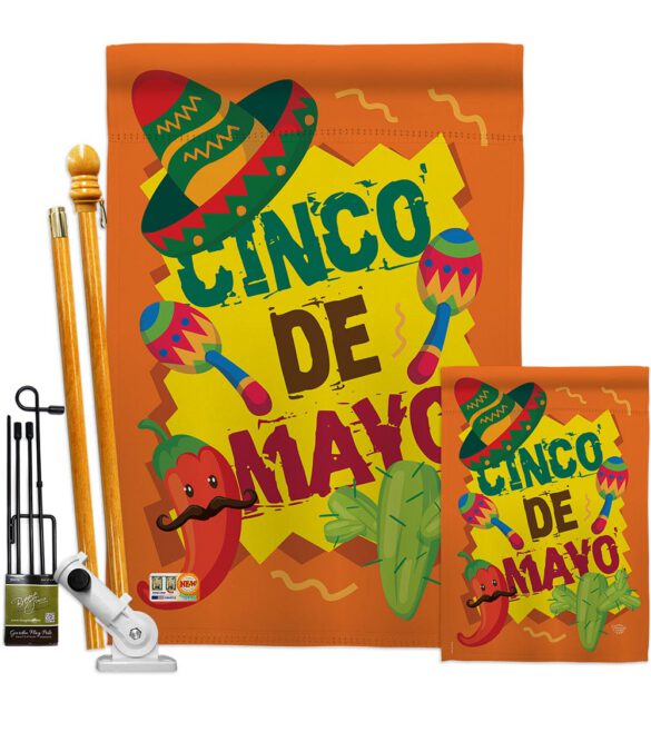 Cinco de Mayo - Southwest Country & Primitive Vertical Impressions Decorative Flags HG192025 Made In USA - Image 6