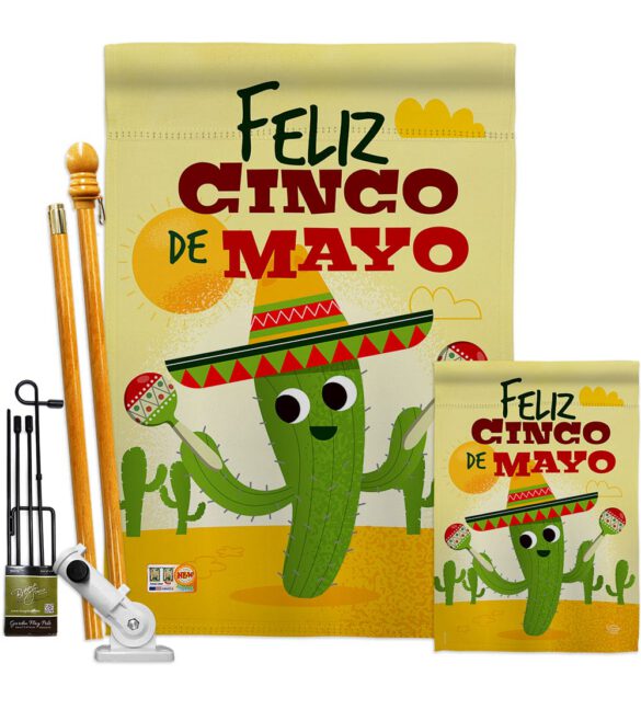 Feliz Cinco de Mayo - Southwest Country & Primitive Vertical Impressions Decorative Flags HG192058 Made In USA - Image 6