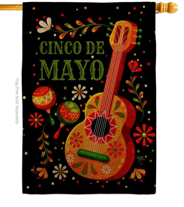 Celebrate Cinco De Mayo - Southwest Country & Primitive Vertical Impressions Decorative Flags HG115224 Made In USA - Image 12