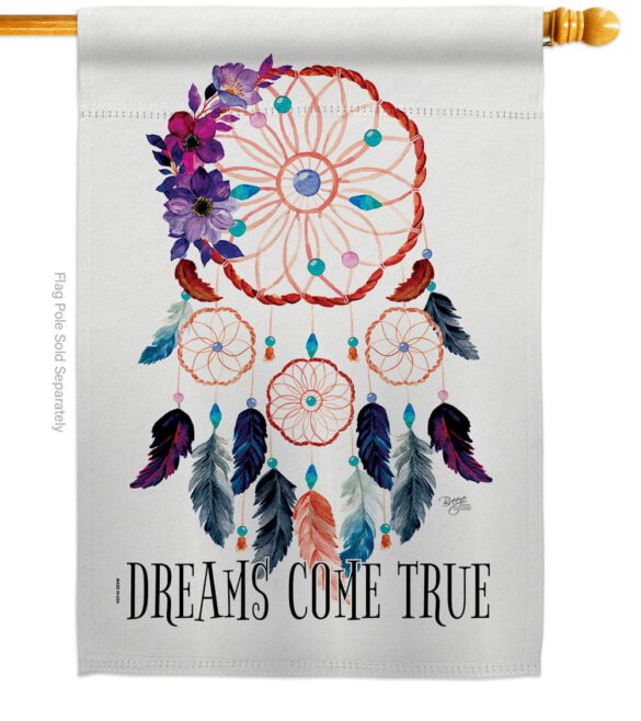 Dream Come True - Southwest Country & Primitive Vertical Impressions Decorative Flags HG115254 Made In USA - Image 2
