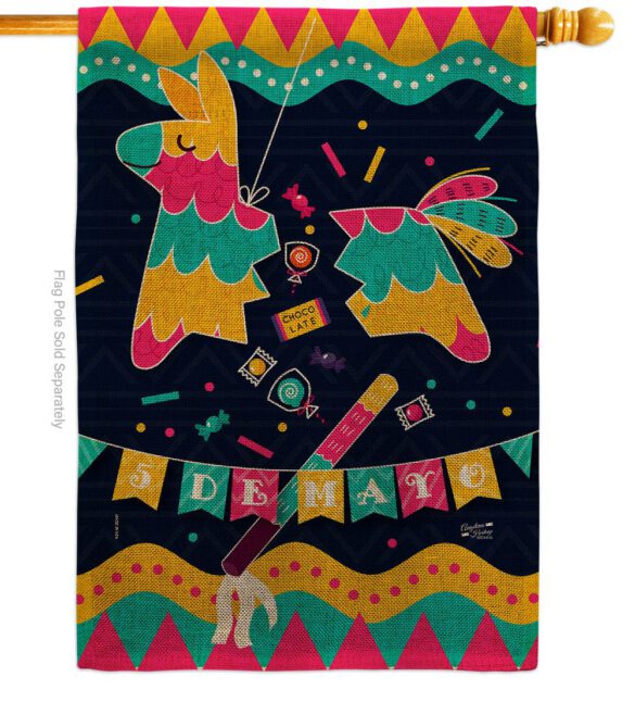 5th De Mayo - Southwest Country & Primitive Vertical Impressions Decorative Flags HG137387 Made In USA - Image 13