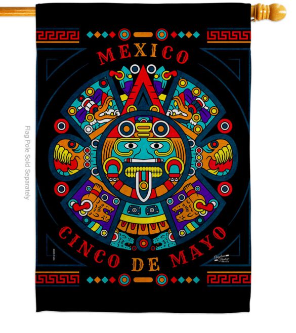 Feliz Cinco De Mayo - Southwest Country & Primitive Vertical Impressions Decorative Flags HG137463 Made In USA - Image 2