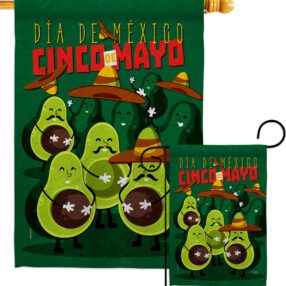 Avocado Fiesta - Southwest Country & Primitive Vertical Impressions Decorative Flags HG115234 Made In USA