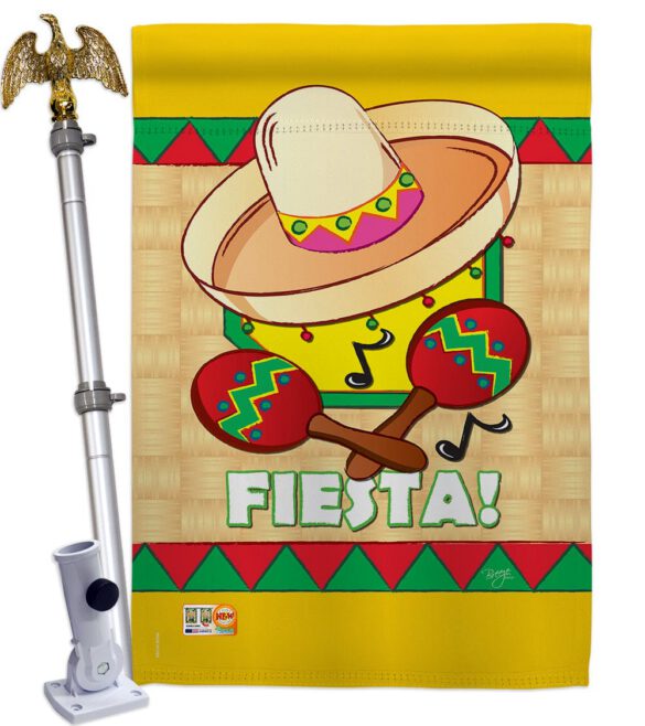 Fiesta - Southwest Country & Primitive Vertical Impressions Decorative Flags HG115026 Made In USA - Image 13