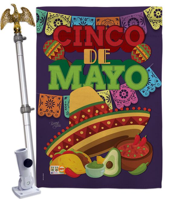 Cinco de Mayo - Southwest Country & Primitive Vertical Impressions Decorative Flags HG115113 Made In USA - Image 13