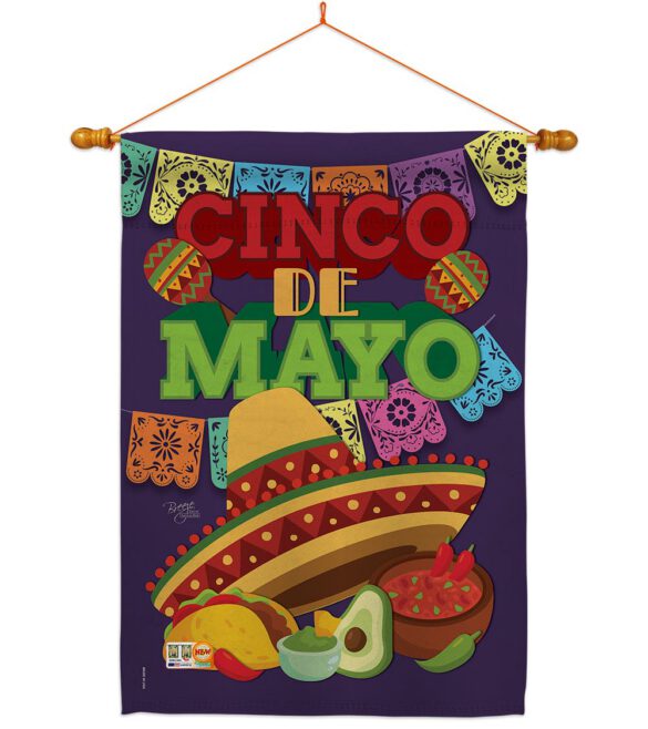 Cinco de Mayo - Southwest Country & Primitive Vertical Impressions Decorative Flags HG115113 Made In USA - Image 14