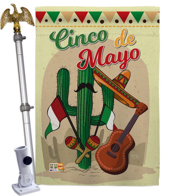 Fiesta Cinco de Mayo - Southwest Country & Primitive Vertical Impressions Decorative Flags HG115128 Made In USA - Image 13