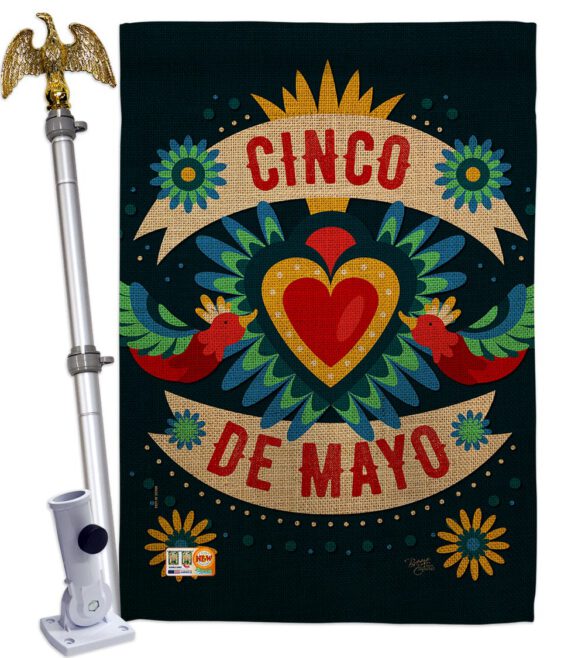 Cambaya Cinco De Mayo - Southwest Country & Primitive Vertical Impressions Decorative Flags HG115158 Made In USA - Image 9