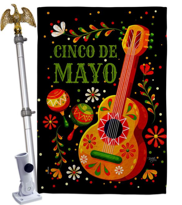 Celebrate Cinco De Mayo - Southwest Country & Primitive Vertical Impressions Decorative Flags HG115224 Made In USA - Image 9