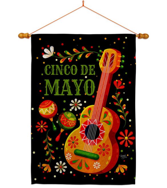 Celebrate Cinco De Mayo - Southwest Country & Primitive Vertical Impressions Decorative Flags HG115224 Made In USA - Image 10