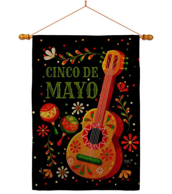 Celebrate Cinco De Mayo - Southwest Country & Primitive Vertical Impressions Decorative Flags HG115224 Made In USA - Image 20