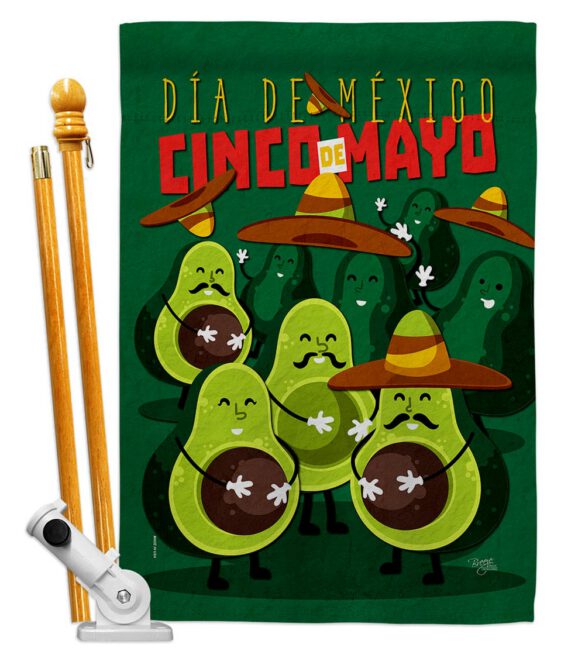 Avocado Fiesta - Southwest Country & Primitive Vertical Impressions Decorative Flags HG115234 Made In USA - Image 6