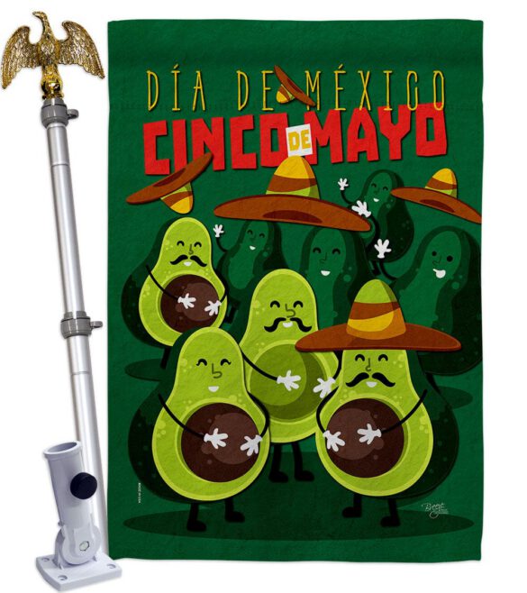 Avocado Fiesta - Southwest Country & Primitive Vertical Impressions Decorative Flags HG115234 Made In USA - Image 10
