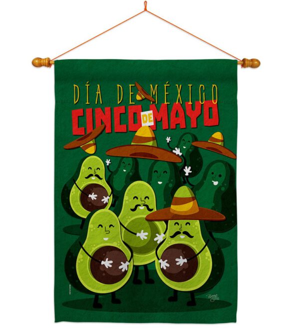 Avocado Fiesta - Southwest Country & Primitive Vertical Impressions Decorative Flags HG115234 Made In USA - Image 11