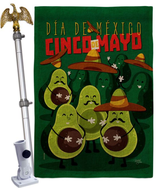 Avocado Fiesta - Southwest Country & Primitive Vertical Impressions Decorative Flags HG115234 Made In USA - Image 20