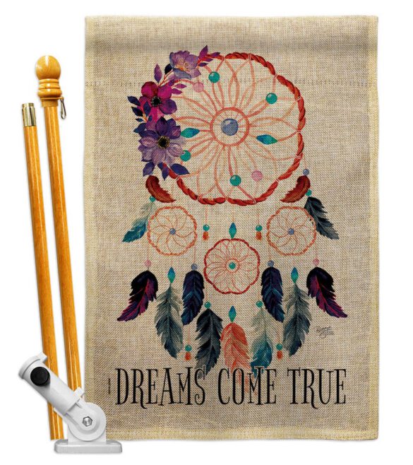 Dream Come True - Southwest Country & Primitive Vertical Impressions Decorative Flags HG115254 Made In USA - Image 15