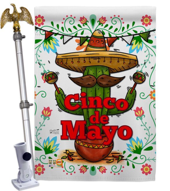 Cinco de Mayo - Southwest Country & Primitive Vertical Impressions Decorative Flags HG137012 Made In USA - Image 13