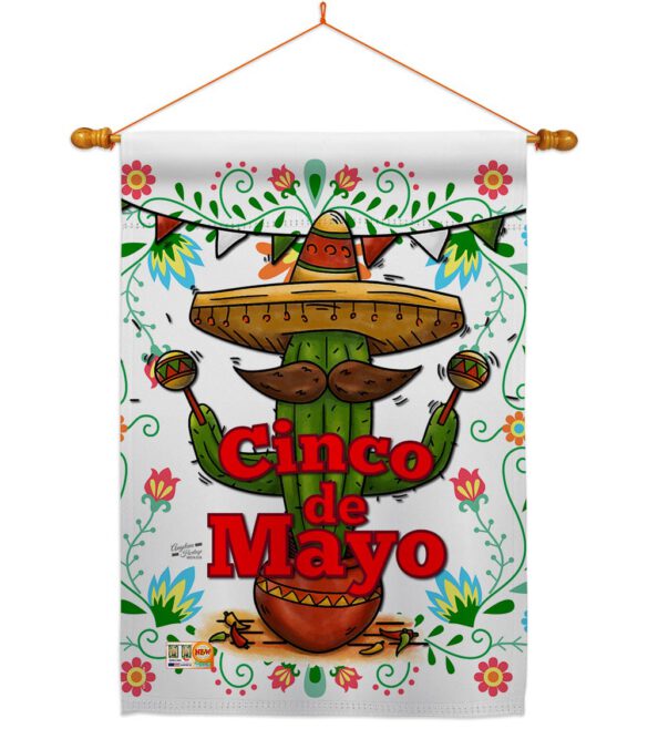 Cinco de Mayo - Southwest Country & Primitive Vertical Impressions Decorative Flags HG137012 Made In USA - Image 14