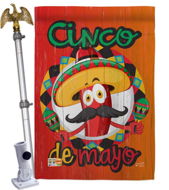 Amigo Chili Cinco de Mayo - Southwest Country & Primitive Vertical Impressions Decorative Flags HG137041 Made In USA - Image 14